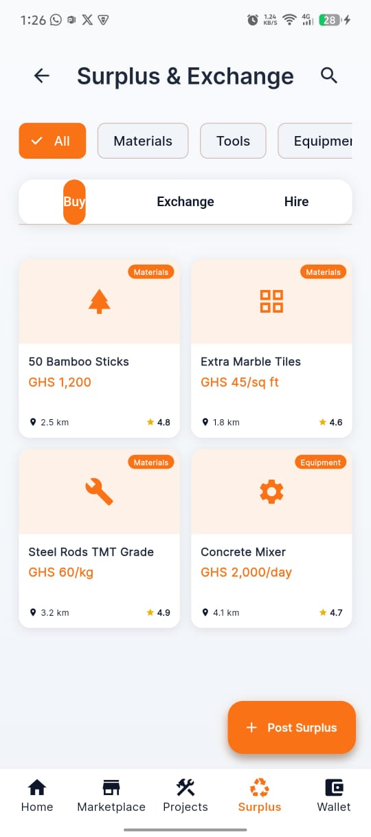 ToSi App Surplus